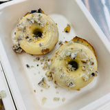 Blueberry Protein Donuts with Lemon Curd